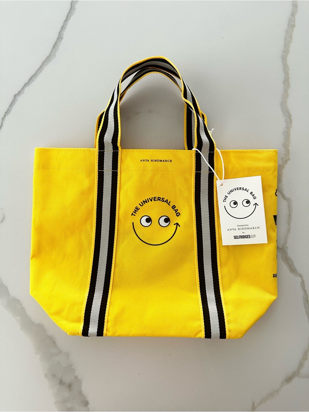 Selfridges Selection X Anya Hindmarch Logo-Print Mini Canvas Tote Universal Bag